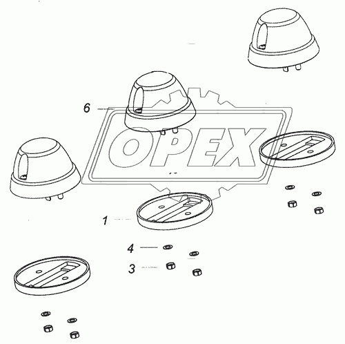 53205-3738001 Установка фонарей автопоезда