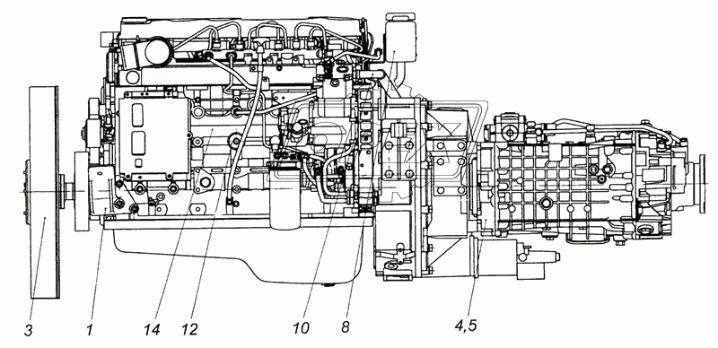 65115-1000251-18 Агрегат силовой, укомплектованный для установки на автомобиль
