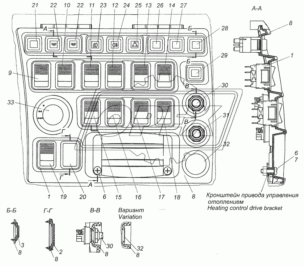 6520-3710001-97 Установка выключателей