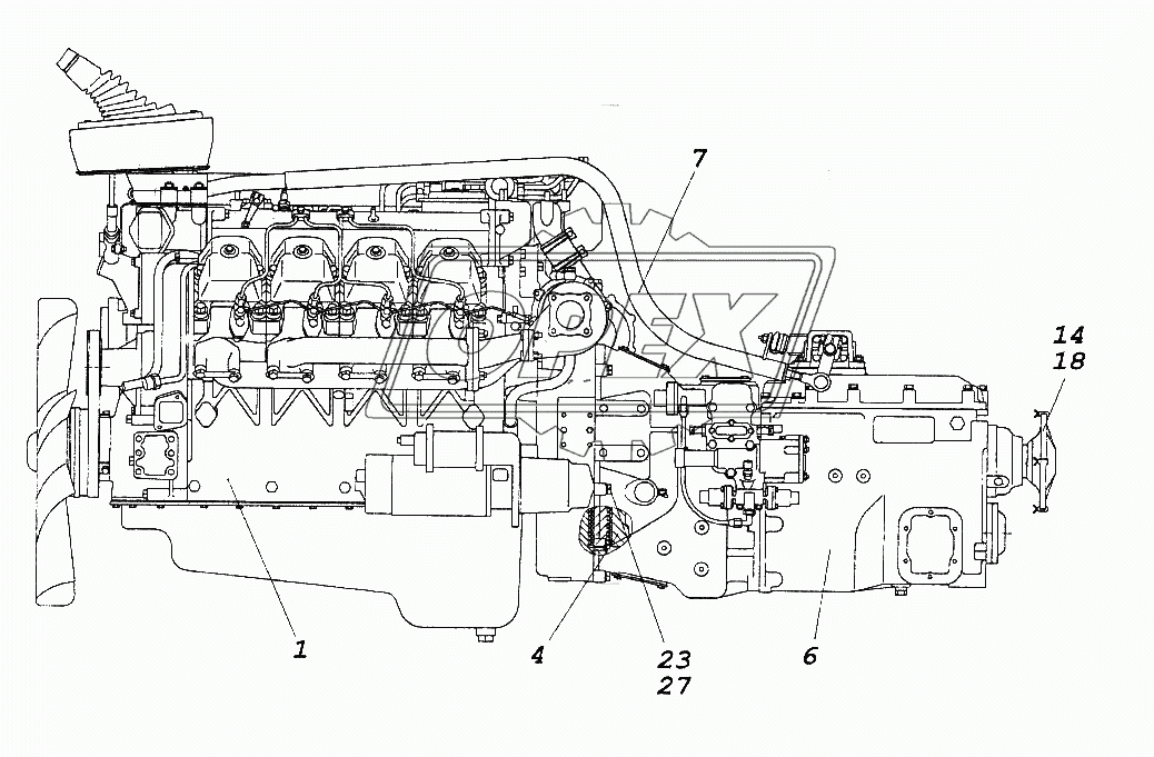 Агрегат силовой КАМАЗ 740.30-260 1