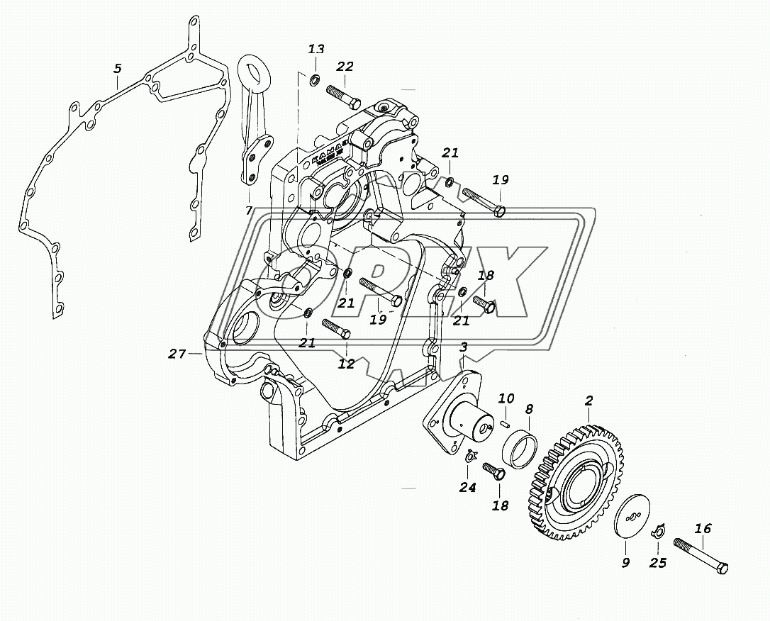 Установка картера агрегатов 2