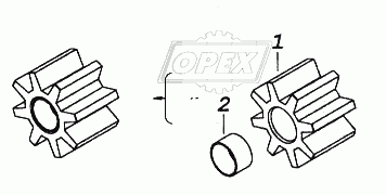 Шестерня, ведомая масляного насоса