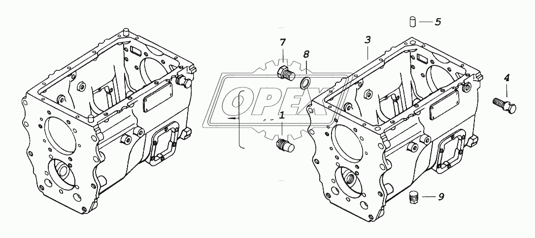 Картер коробки передач