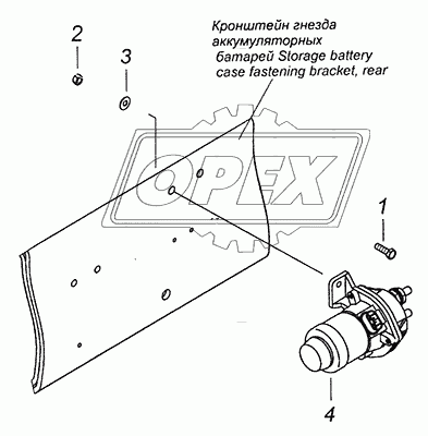 6540-3737001 Установка выключателя массы