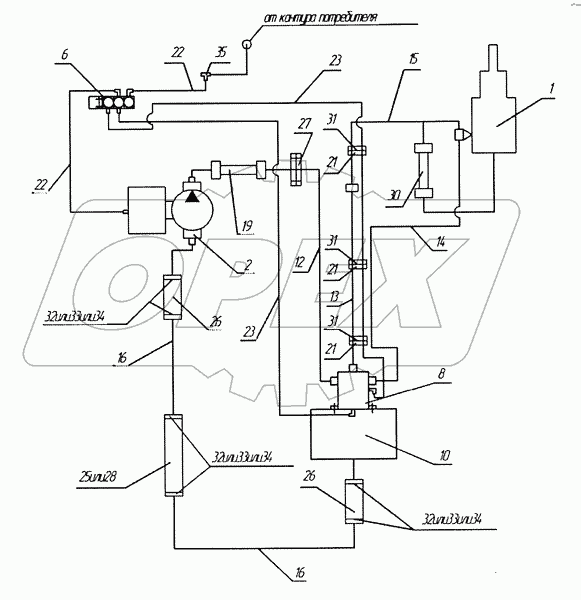 Опрокидывающее устройство 6520-8600003-81СПГ