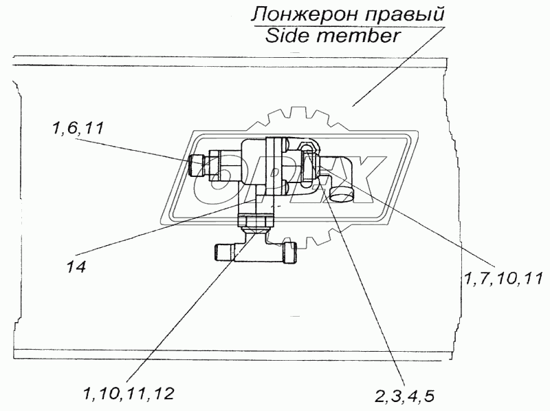 Установка клапана двухмагистрального
