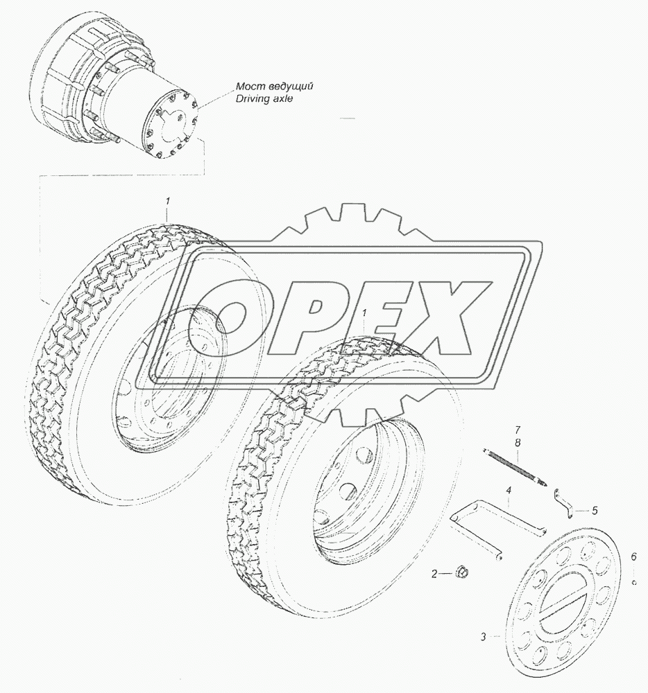 6520-3101703-60 Установка сдвоенных стальных колес с шумопоглащающими колпаками