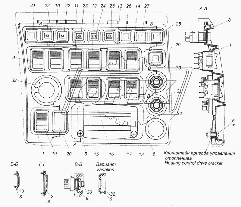 6520-3710001-59 Установка выключателей