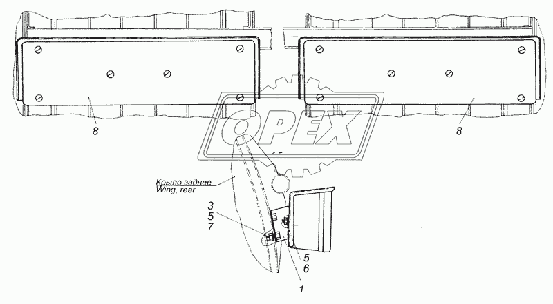 6520-3716002 Установка задних фонарей