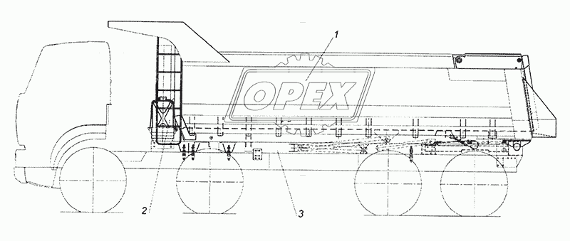 65201-8600001 Установка самосвальная