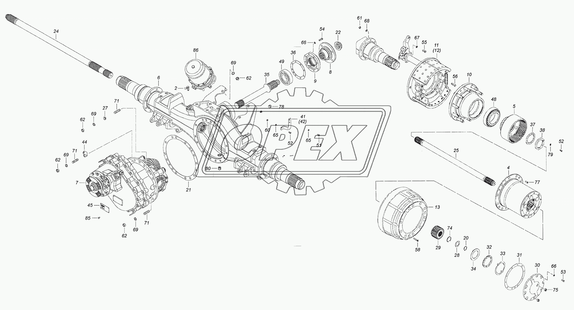 6520-2500011-10 Мост средний