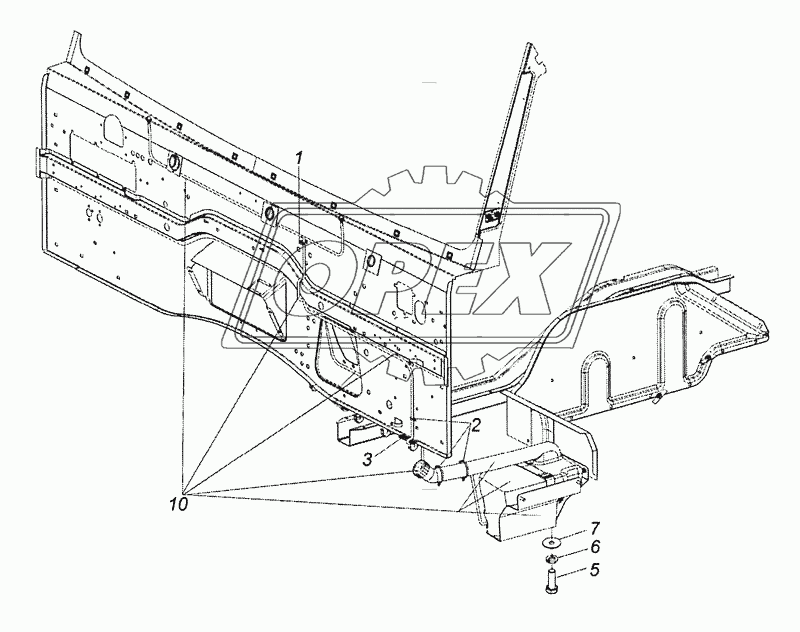 65115-5208004 Установка омывателя