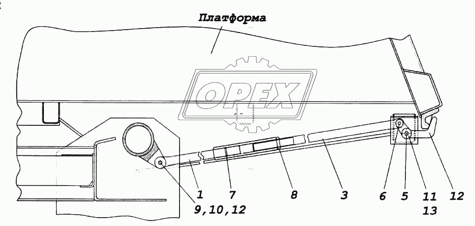 Установка запоров заднего борта