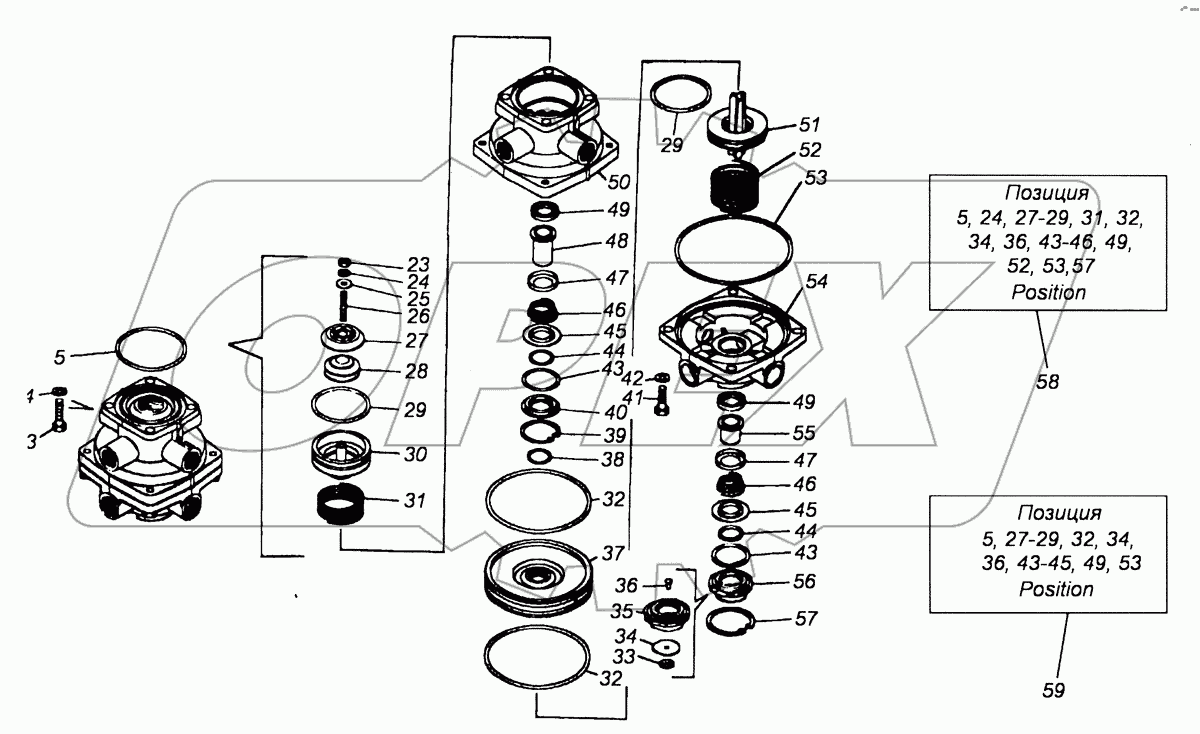 100-3514108-10 Кран тормозной двухсекционный