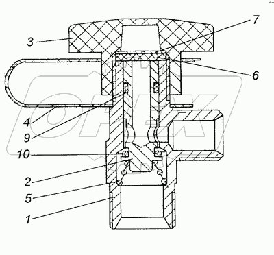 16-3515510 Кран экстренного растормаживания