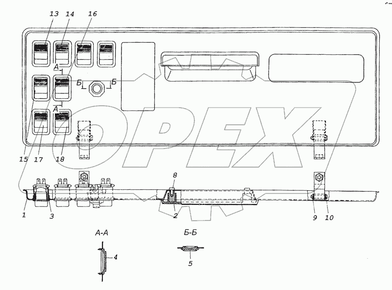 65226-3710428 Панель выключателей