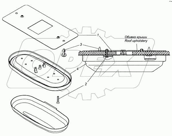 53205-3714001-10 Установка плафонов