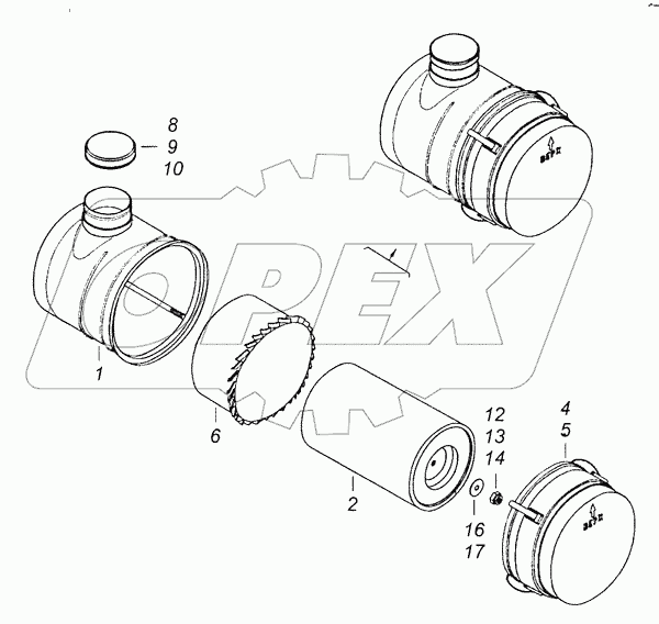 7405.1109510 Фильтр воздушный