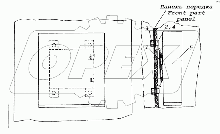 53205-3741094 Установка блока управления подогревателем