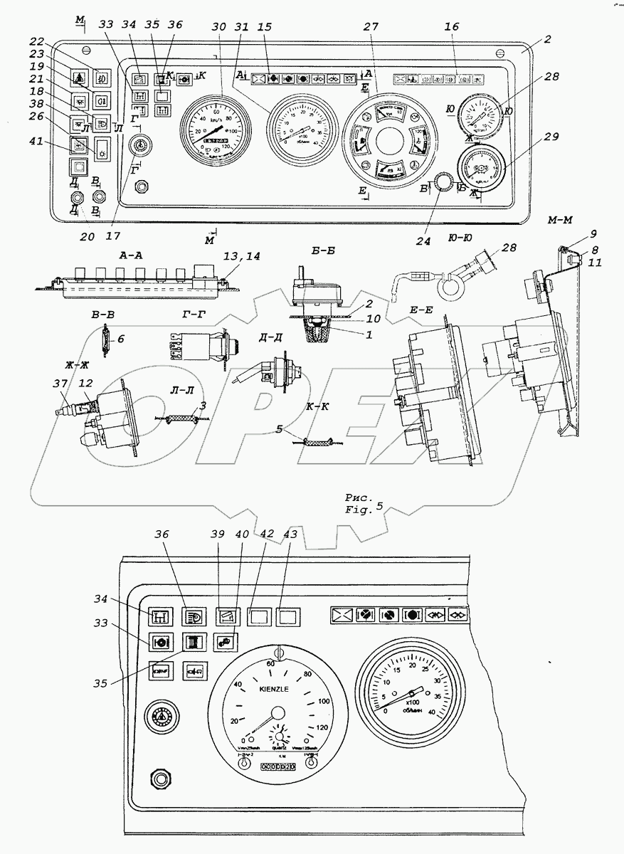 6522-3805010-99 Щиток приборов