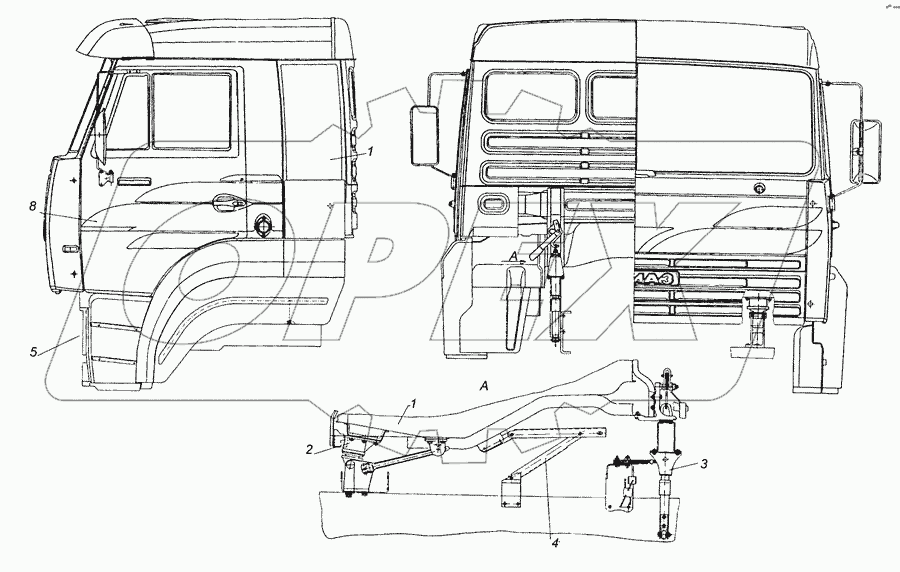 65226-5000006 Установка кабины с оперением