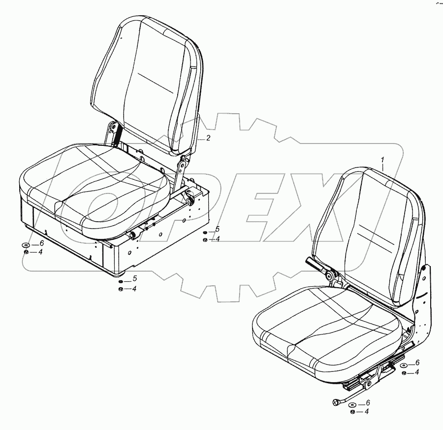 53205-5000120 Установка сиденей