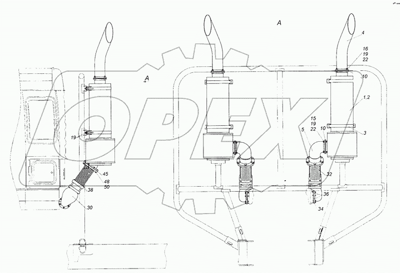 6522-1200001-99 Установка системы выпуска