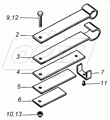 5320-5001080 Рессора кабины