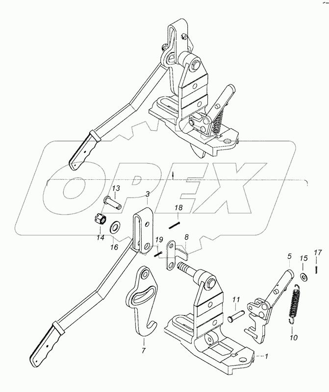 5460-5018010 Запор кабины правый