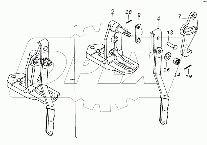 5460-5018011 Запор кабины