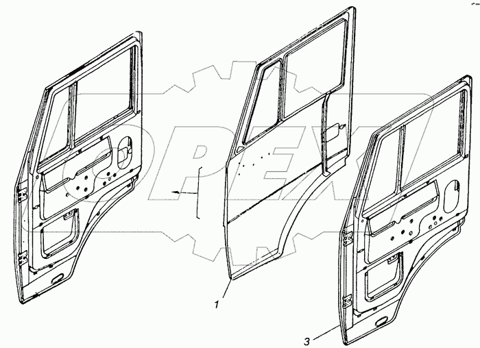 53205-6100014 Дверь правая