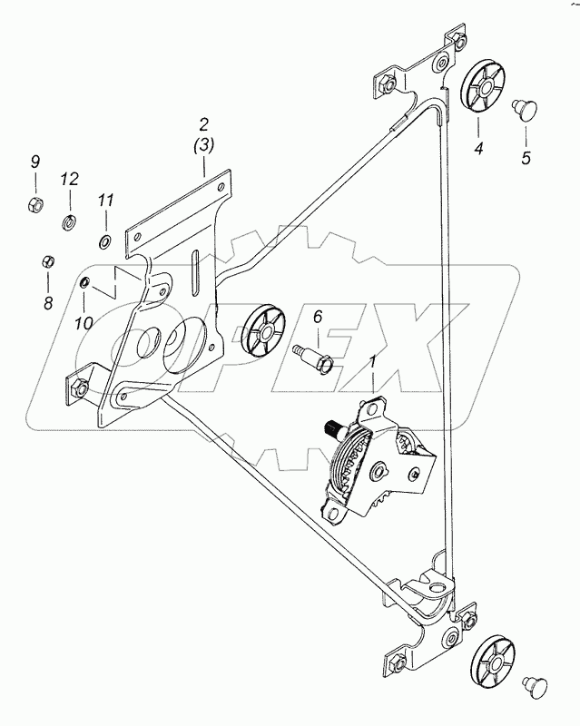 53205-6104011/010 Стеклоподъемник двери