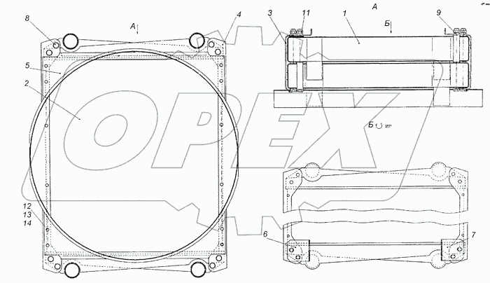6522-1301005-99 Блок радиаторов