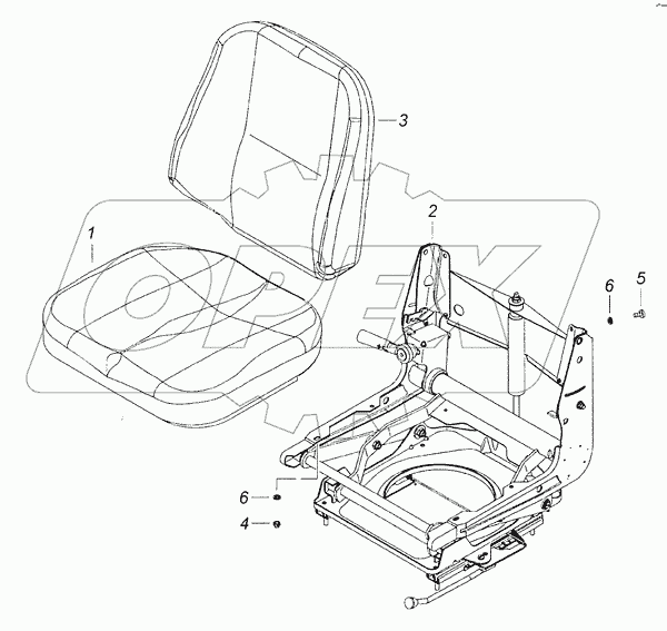 53205-6800010 Сидение водителя