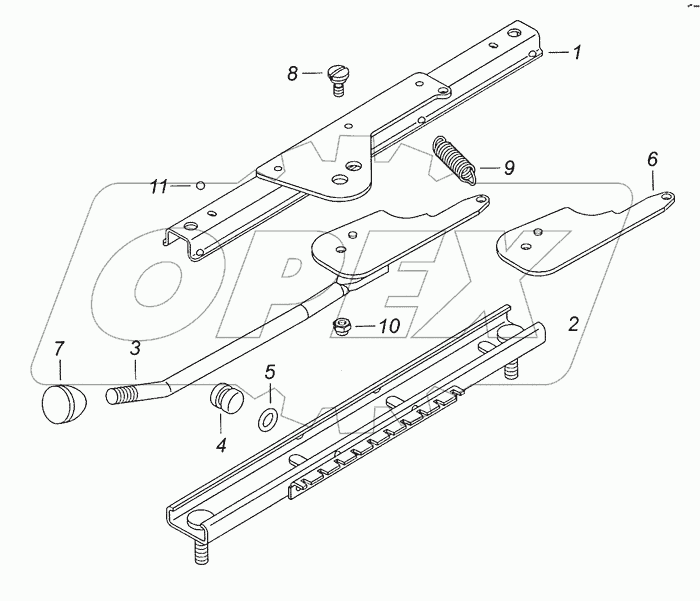 5320-6804111 Механизм перемещения сиденья водителя