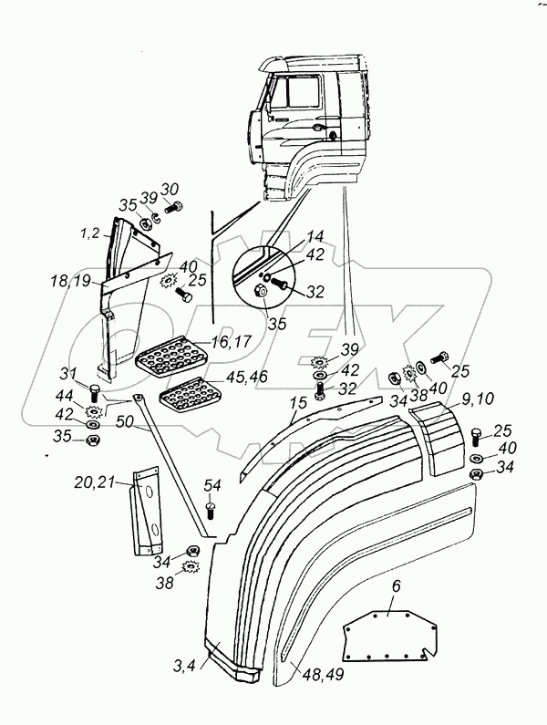 65226-8400006 Установка оперения кабины
