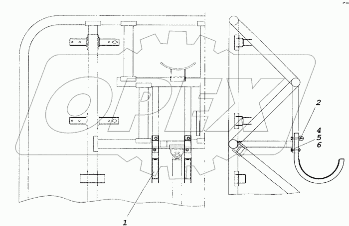 6522-1311023-99 Установка ложементов