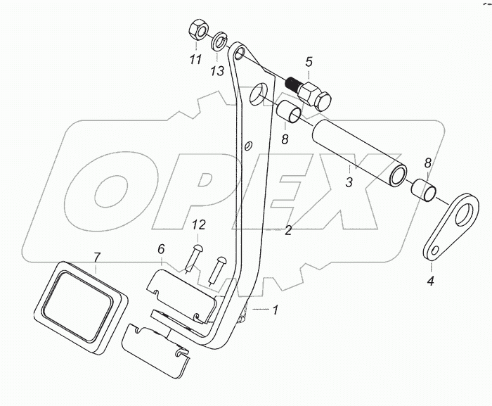 6460-1602010 Педаль сцепления