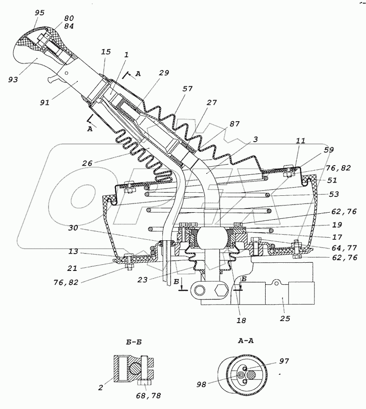 65226-1703204 Опора рычага переключения передач