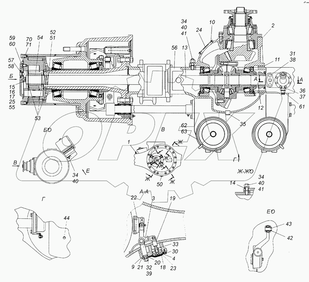 6522-2400321-10 Мост задний