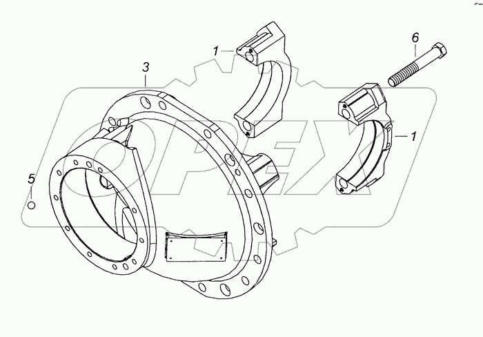 6520-2402015 Картер редуктора заднего моста