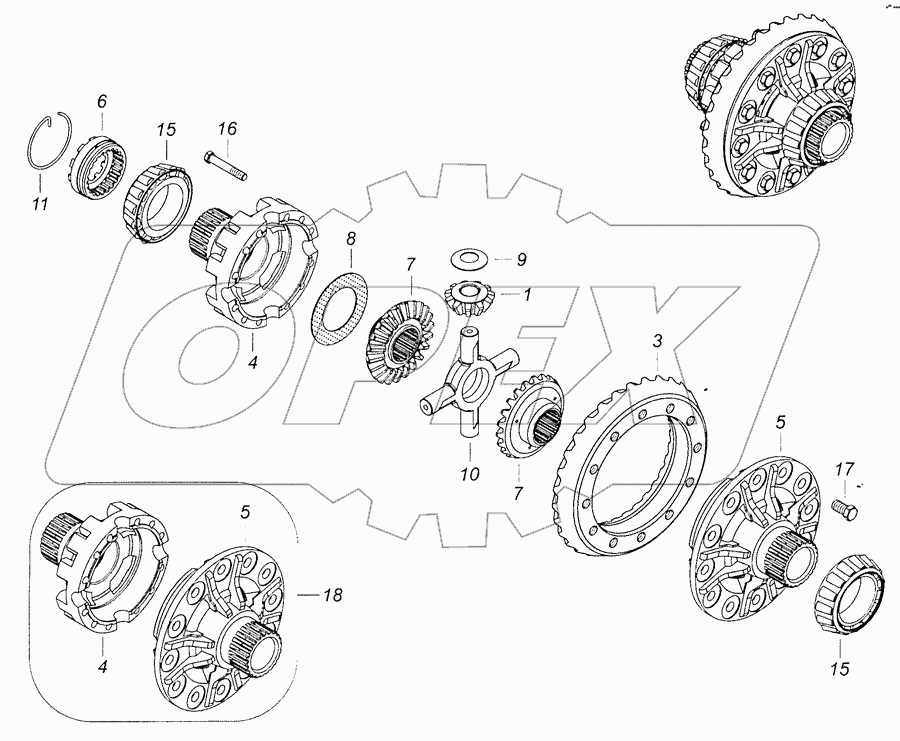 6520-2403011-10 Дифференциал моста заднего