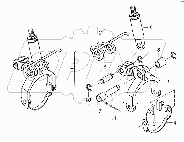 55102-2409016 Вилка блокировки