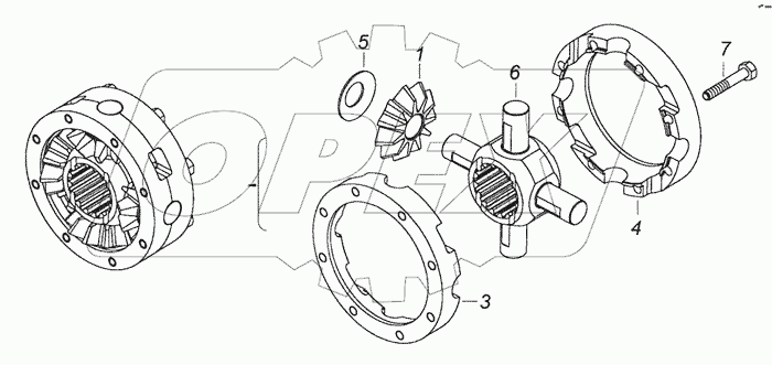 6520-2506010 Межосевой дифференциал среднего моста