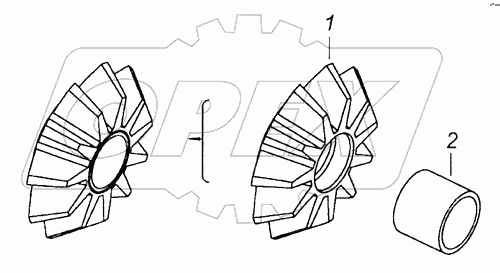 6520-2506054 Сателлит межосевого дифференциала с втулкой