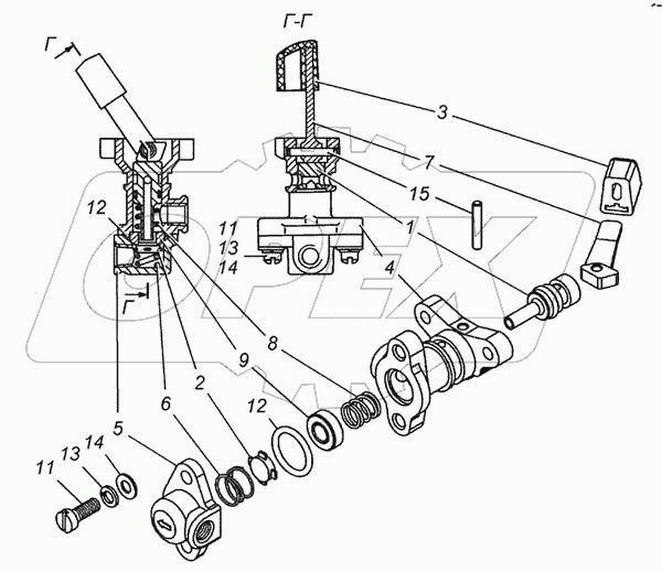 5320-2511060 Кран включения блокировки