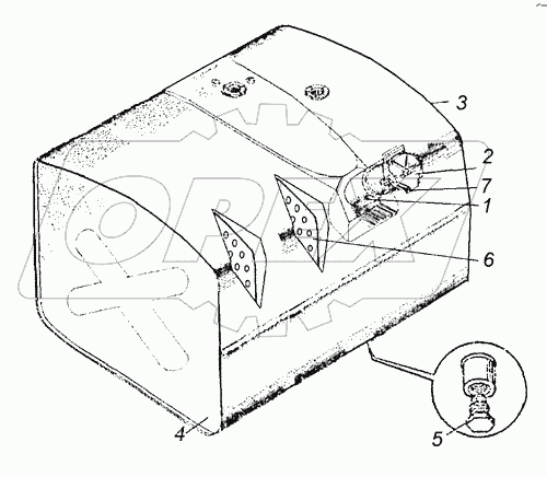 541121-1101010-20 Бак топливный