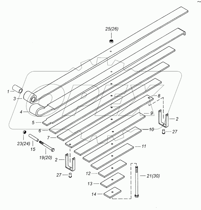 6520-2902012-20 Рессора передняя