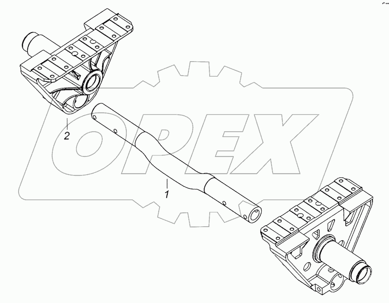 6520-2918050 Кронштейн балансира с осью