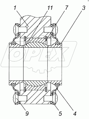 65222-3401091 Сошка с подшипником